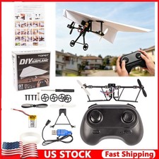 DIY Remote Control Paper Plane Power Kit 2.4G RC Electric Motor Toy Gift Kids