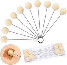 Wool Daubers Wool Daubers Ball Brush Leather Dye Tool with Metal Handle Wool Dau