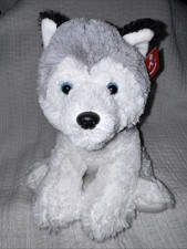 Aurora Husky Wolf Plush 13" Gray White Stuffed Animal Toy Brand New With Tags