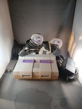 Original Super Nintendo Entertainment System Console SNES Video Game Bundle
