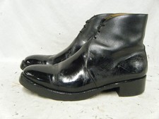 British Army Military Officers Black Leather George Parade Boots Size 10 L 44 SL