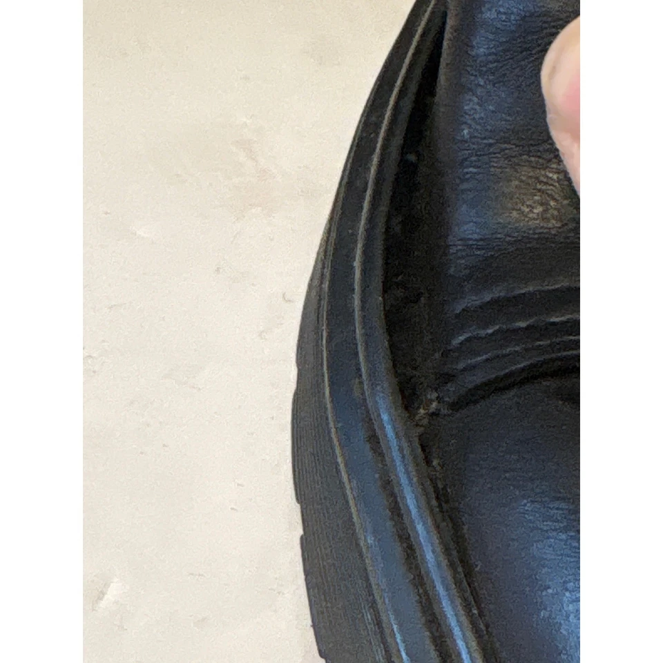 Dr. Martens Talib schwarz Leder Schnürstiefel Kampfstiefel Herren Größe 9 * siehe Hinweise/Bilder - Bild 3 von 4