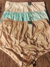 Lot Of 3 Sz 9 VanityFair "Perfectly Yours" Traditional Brief Panties 100 Nylon
