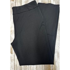 Investments Women's Black the Park Ave fit Pants Size 12L NWT