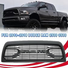 For 2013-2018 big Horn Dodge RAM 2500-5500 Front Grille Grill W/Black Letters