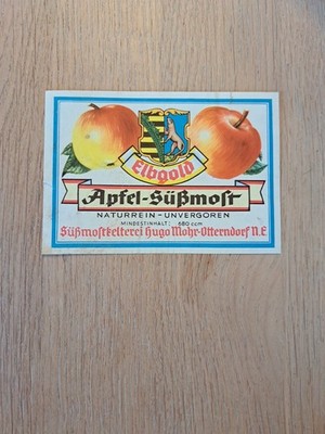   Getränke, Wein Etikett, Süssmostkelterei Mohr Otterndorf  