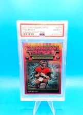 2021 Panini Contenders Optic TOM BRADY Winning Ticket Pink /75 PSA 10 - Bucs