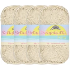 JubileeYarn Delightfully Fine Yarn Lace Weight Bamboo 50gSkein 09 Beloved Pearl