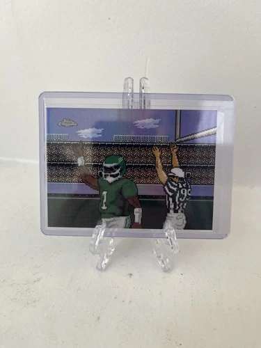 2025 Topps Chrome Jalen Hurts Tecmo Super Bowl SSP Eagles