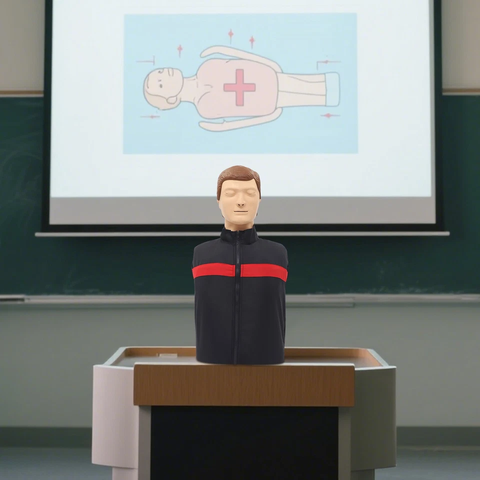 Maniquí profesional RCP para adultos maniquí RCP para entrenamiento de primeros auxilios educación Foto 3 de 4