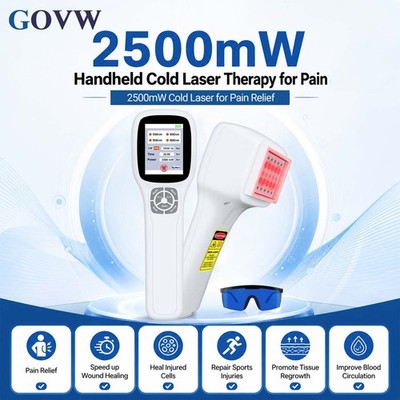 Rechargeable Infrared Laser Therapy Wand Adjustable Power LLLT Device Portable
