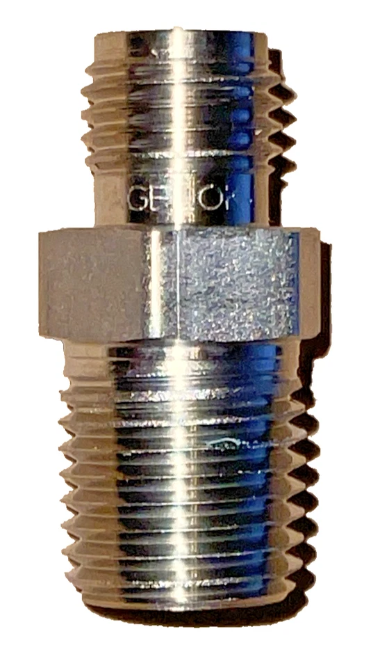 25 - Swagelok 1/4" T X 1/4" NPT Stainless 316 Straight Tube Fitting SS-400-1-4 - Image 4 of 4
