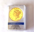 1849 Gold $20 Liberty Head Proof 24K Gold Layered Commemorative Coin