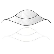 Rain Hat Reusable Transparent Headwear With Brim Waterproof PE Ladies Rain