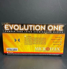 Ansell Latex Gloves Extra Large Microflex 10 Boxes with 100 Gloves Each