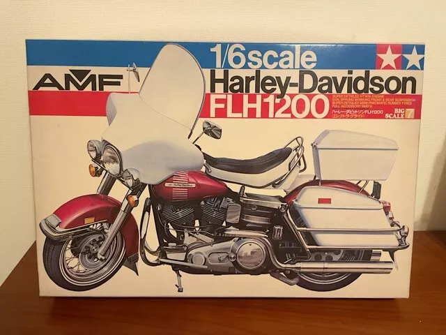 Tamiya Harley Davidson FLH1200 AMF Vintage Motorcycle Model 1/6 #BS0607 1:6