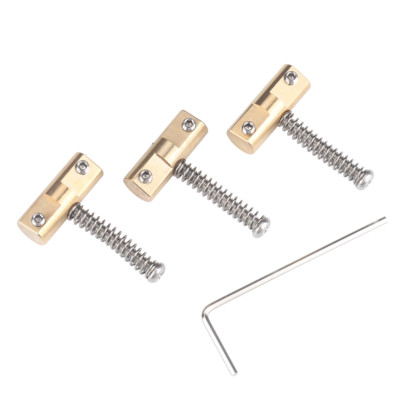 Vintage Compensated Tele Bridge Saddles Brass Guitar Saddles for Telecaster part