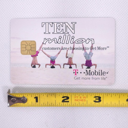 Carte SIM commémorative pleine grandeur vintage 2003 T-MOBILE USA *TRÈS RARE* Employé - Photo 5 sur 5