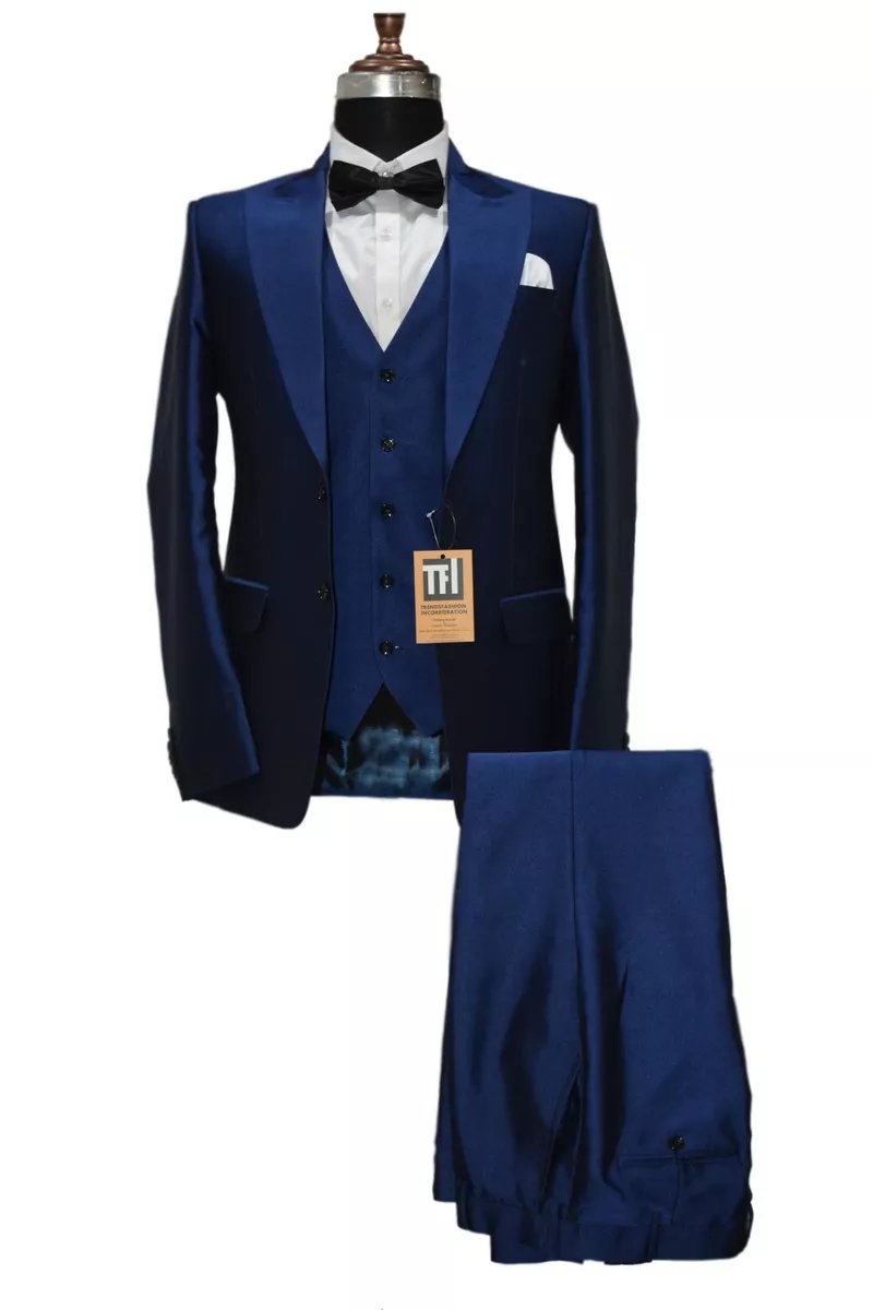 Blue shining coat best sale pant