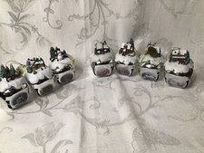 Kinkade SLEIGH BELLS Ashton-Drake  Christmas Ornaments Set of 7 plus 4 free