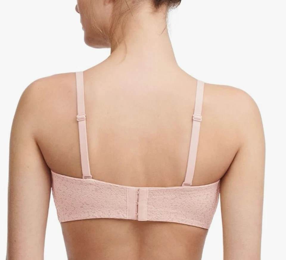 Sujetador moldeado Chantelle 32G Norah sin tirantes nuevo sin etiquetas 13F5 rosa nude --- SIN CORREAS --- Foto 4 de 4