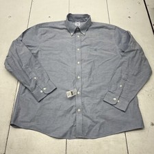 Brooks Brothers Blue Pinpoint Oxford Ainsley Collar Dress Shirt Mens Size XL