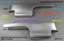 1953, 1954 CHEVROLET LOWER REAR 1/4 PANEL,#263 PAIR, EMS AUTO, MADE IN USA
