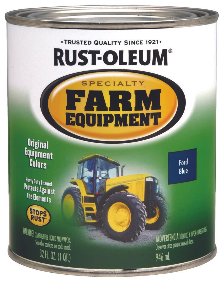 7424502 Farm Equipment Brush-On Enamel Paint, Ford Blue, 1 qt, Can - Image 2 of 2