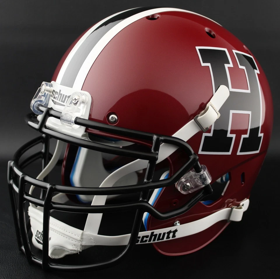 *PERSONALIZADO* Casco de fútbol americano réplica Harvard Crimson NCAA Schutt XP GAMEDAY Foto 2 de 4