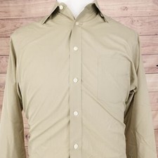 STAFFORD ESSENTIALS FITTED BROADCLOTH DRESS SHIRT MENS 15.5 34-35
