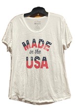 Made in the USA women’s t shirt large short sleeve crewneck