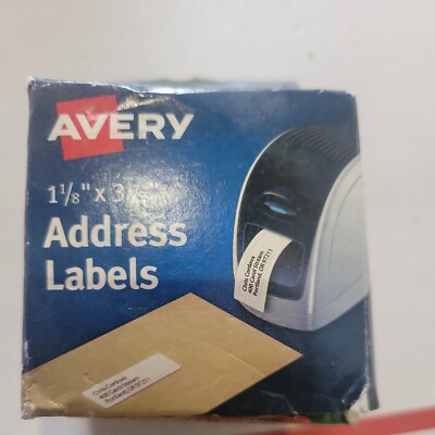 New ! Avery Label Printer Labels 1-1/8'' x 3-1/2'' 260 Labels 4150 AVE4150