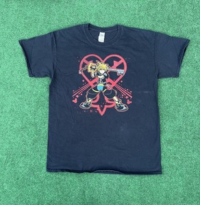 Vintage Kingdom Hearts Disney Video Game T Shirt Sora Youth Large