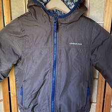 LONDON FOG JACKET TODDLER REVERSIBLE FLEECE LINED HOODED JACKET