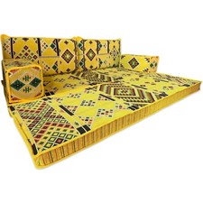 ARABIC Majlis Seating | Three Seater FLOOR Sofa | Bench Cushions | UK Stock!