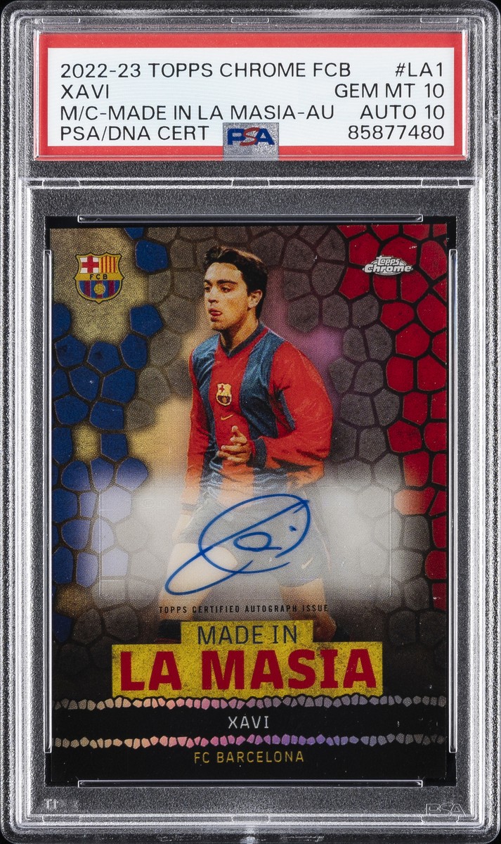1998 Panini Xavi RC ルーキーカード バルセロナ PSA Xavi Hernandez 1998 Mundi Cromo Liga #16 Base Price Guide