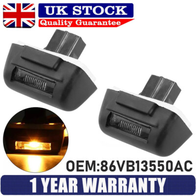 1732840 2x Rear Back Number Plate Light For Ford Transit Connect Tourneo ...