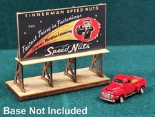 N Scale Billboards Kit 1:160 with Vinyl Advertisement Laser Board Laser Cut