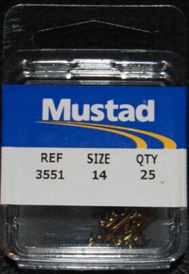 Hameçons Mustad 3551 Taille 14/0 - Bronze, Lot De 25, Neufs