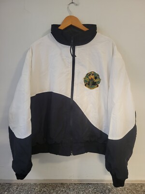 Vintage Birdie Mens Large Utah Wildland FF Colorblock Full Zip Windbreaker