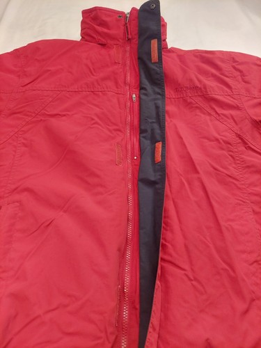 LL Bean Men's Jacket L Tall Red 3 in 1 Weather Polartec Fleece Hidden Hood - Picture 11 of 24