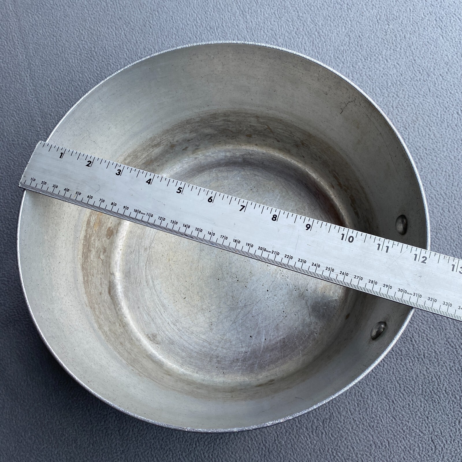 VTG Wear Ever 4350 Pot Tacuco Aluminum Made in USA 12" Wide 6.5" Tall