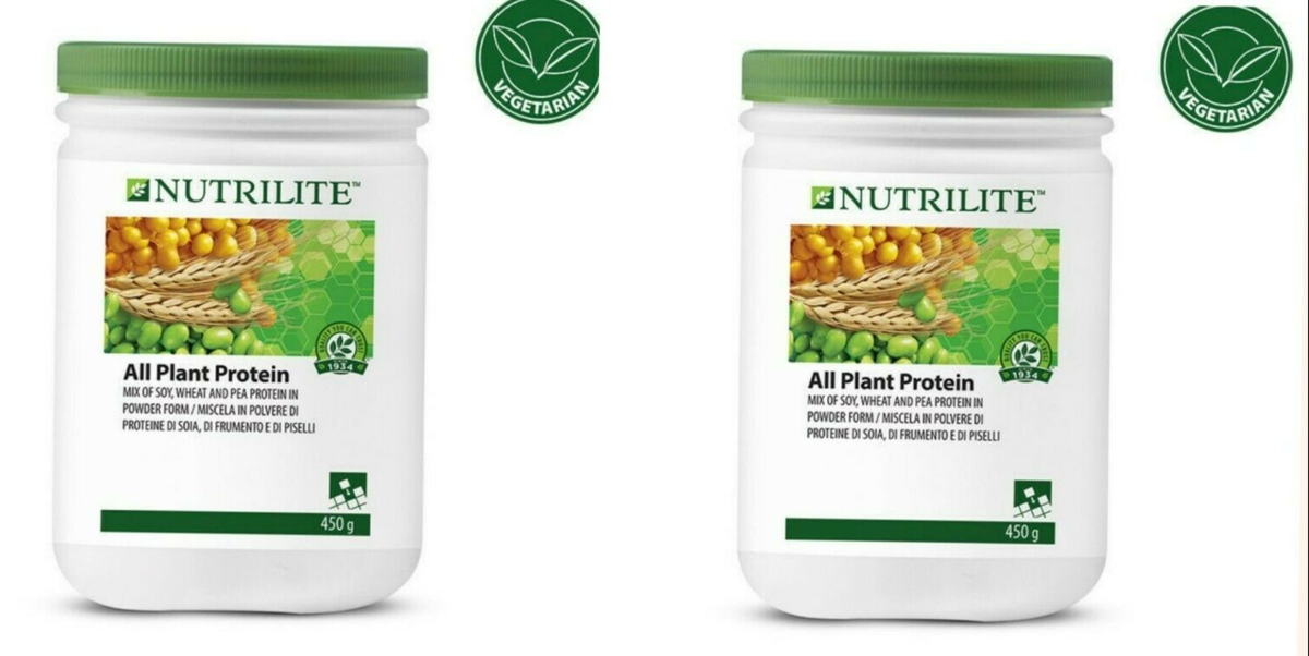 2 All Plant Protein Amway NUTRILITE® 2 x 450g 100% ORIGINAL VEGAN 