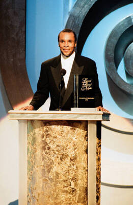 Boxer Sugar Ray Leonard During The Legend To Legend Night On 1993 Tv Old Photo