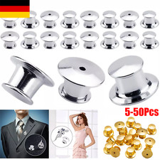 Metall Pin Back Verriegelung Ersatz Pins Halter Verschluss Brosche Abzeichen-DE,