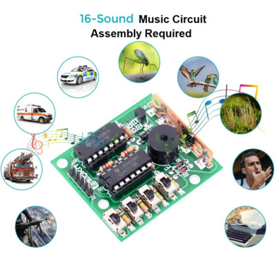 16 Tone Analog sound effects Music Melody Electronic Module DIY Kit Pi Arduino