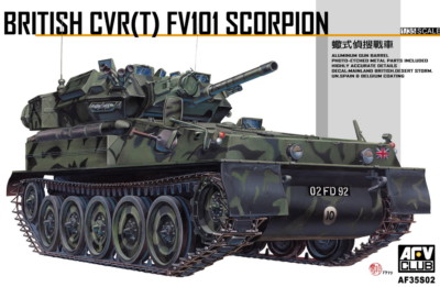 AFV Club 1/35 AF-35S02 British CVR(T) FV101 Scorpion w/Aluminum