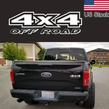 1pc White 4X4 Off Road Rear Trunk Bed Side Vinyl Decal Sticker For Ford F150 Etc