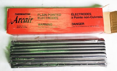 Arcair 5/16 X 12 DC Plain Pointed Electrodes QTY 50 Cat No 21053003 8mm x 305mm