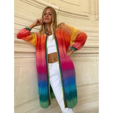 Rosie Carmine Strong Tie&dye Coat